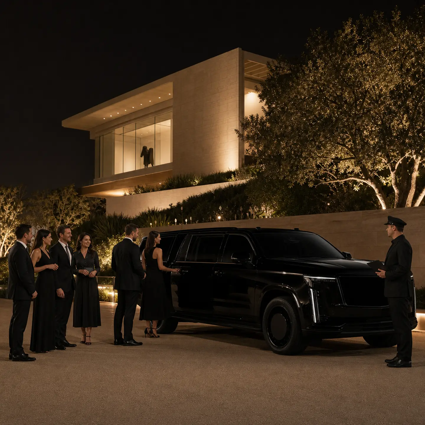 A private wedding transportation scene at the Long Beach Museum of Art above Bluff Park in Long Beach.
